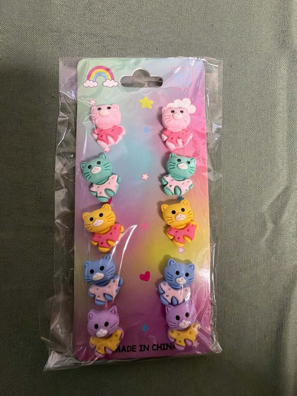 Bview Art 30/50pcs Long Tail Cat Plastic hair ties